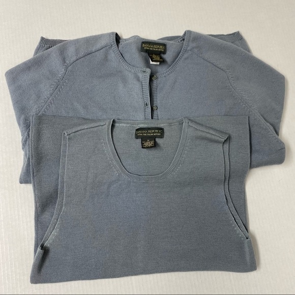 Banana Republic Gray 100% Merino Wool Cadigan Set - Picture 3 of 12
